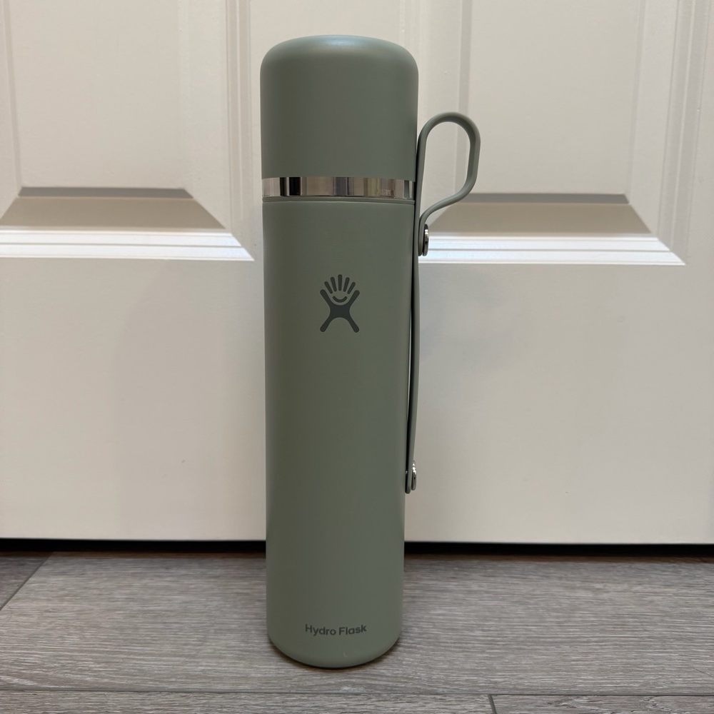 HYDRO FLASK HOT FLASK & CUP INSULATED STAINLESS STEEL TRAVEL AGAVE GREEN 36OZ